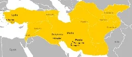 Het Perzische Rijk bij de dood van Cyrus